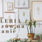 Domowa galeria obrazów na  ścianie.
